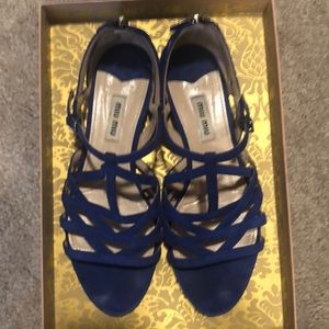SOLD!  Miu Miu suede sandals